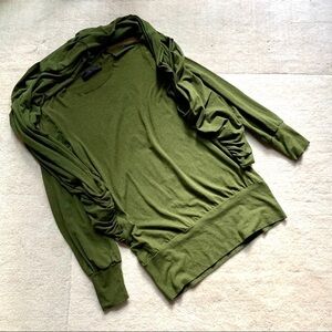 Ioanna Kourbela Hooded Minimalist Shawl Top Blouse